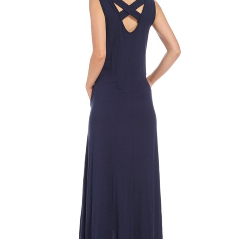 *ONE LEFT* Soft Criss Cross Back Maxi Dress - Picture 7 of 7